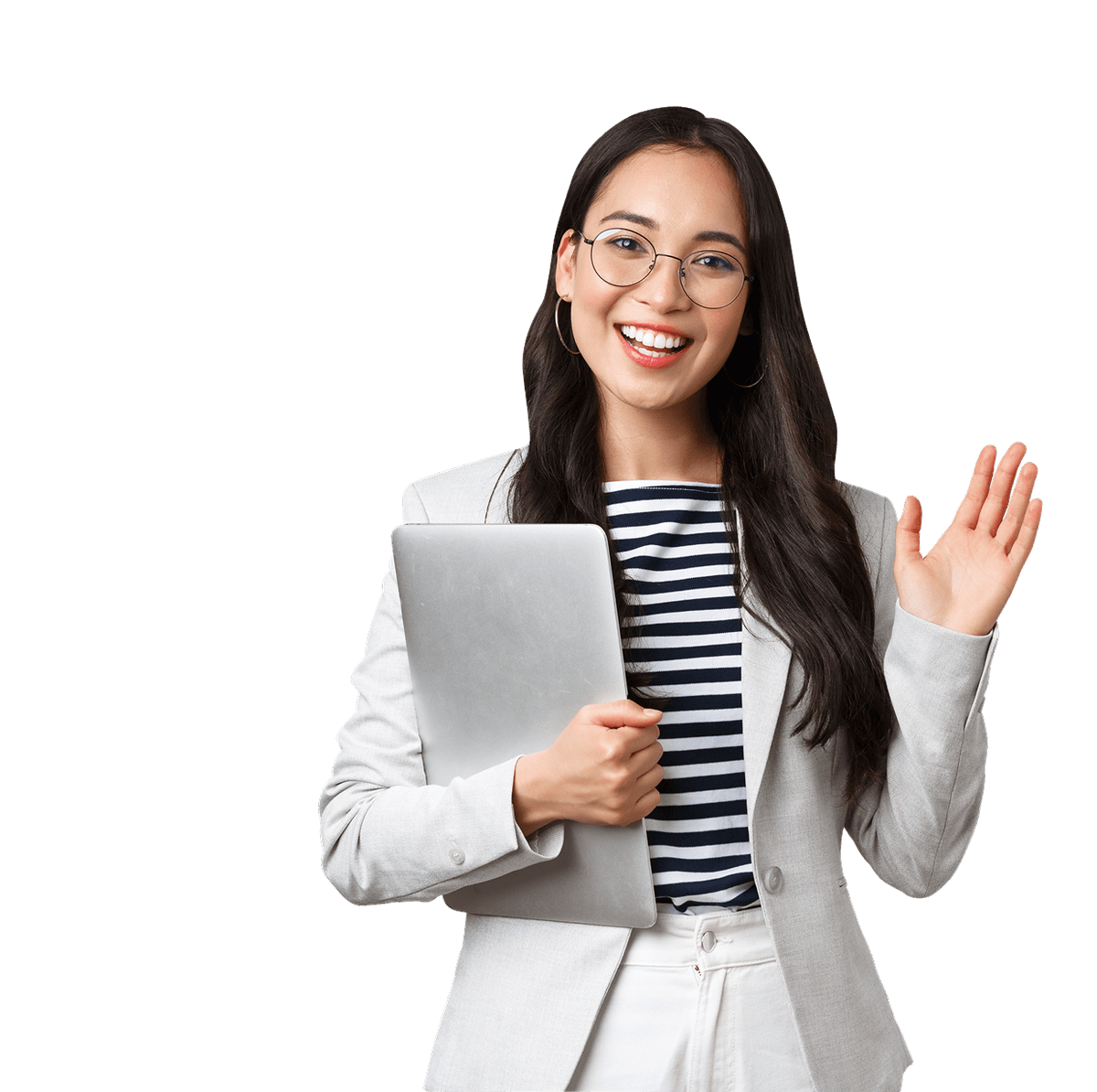 Professional with laptop