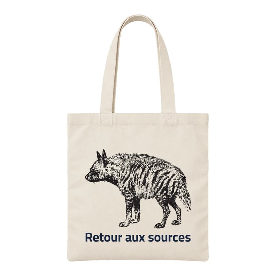 Tote bag — Hyène · Gravure vintage