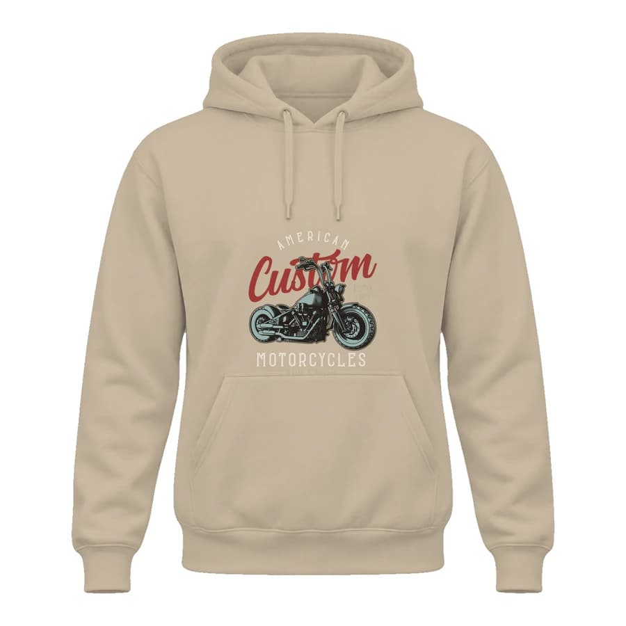 Hoodie — Moto custom · Esprit mécanique