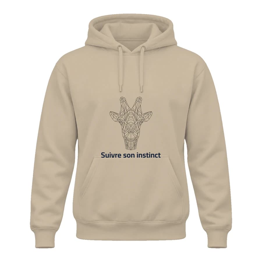 Hoodie — Girafe · Lignes géométriques
