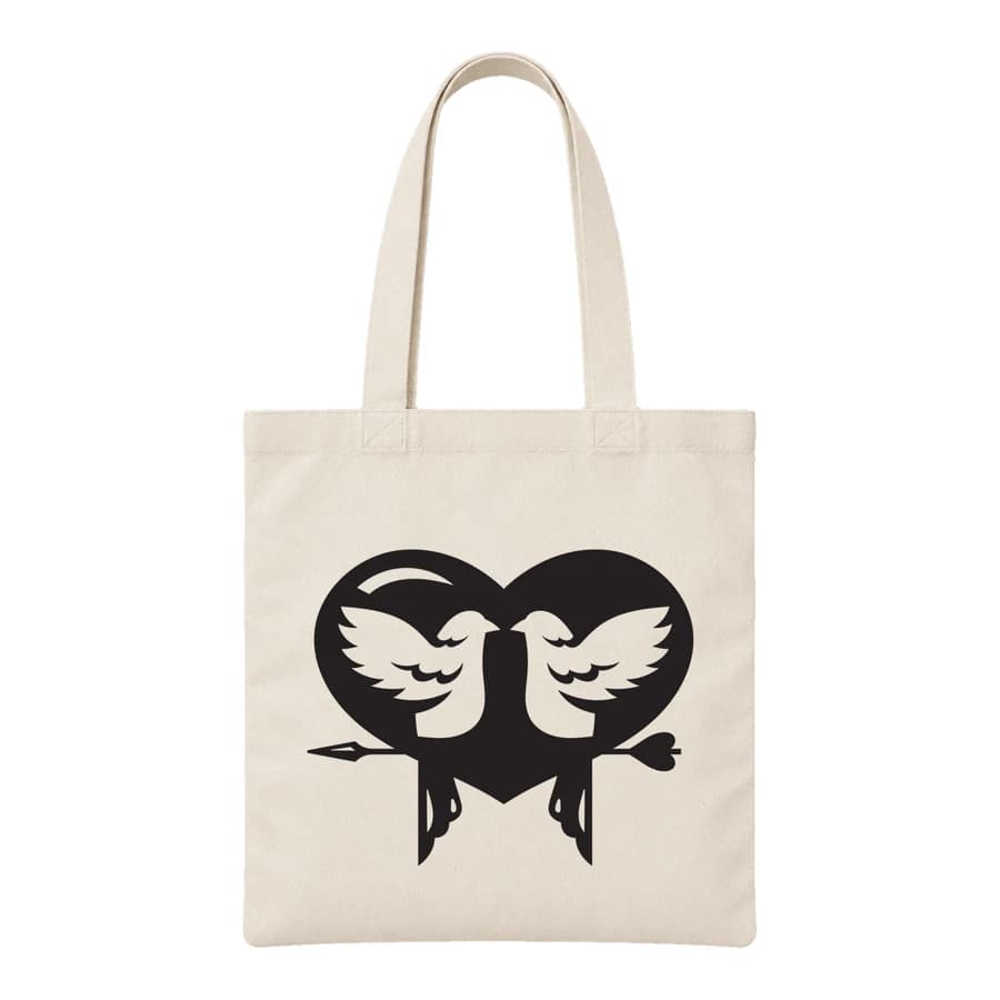 Tote bag — Cœur romantique
