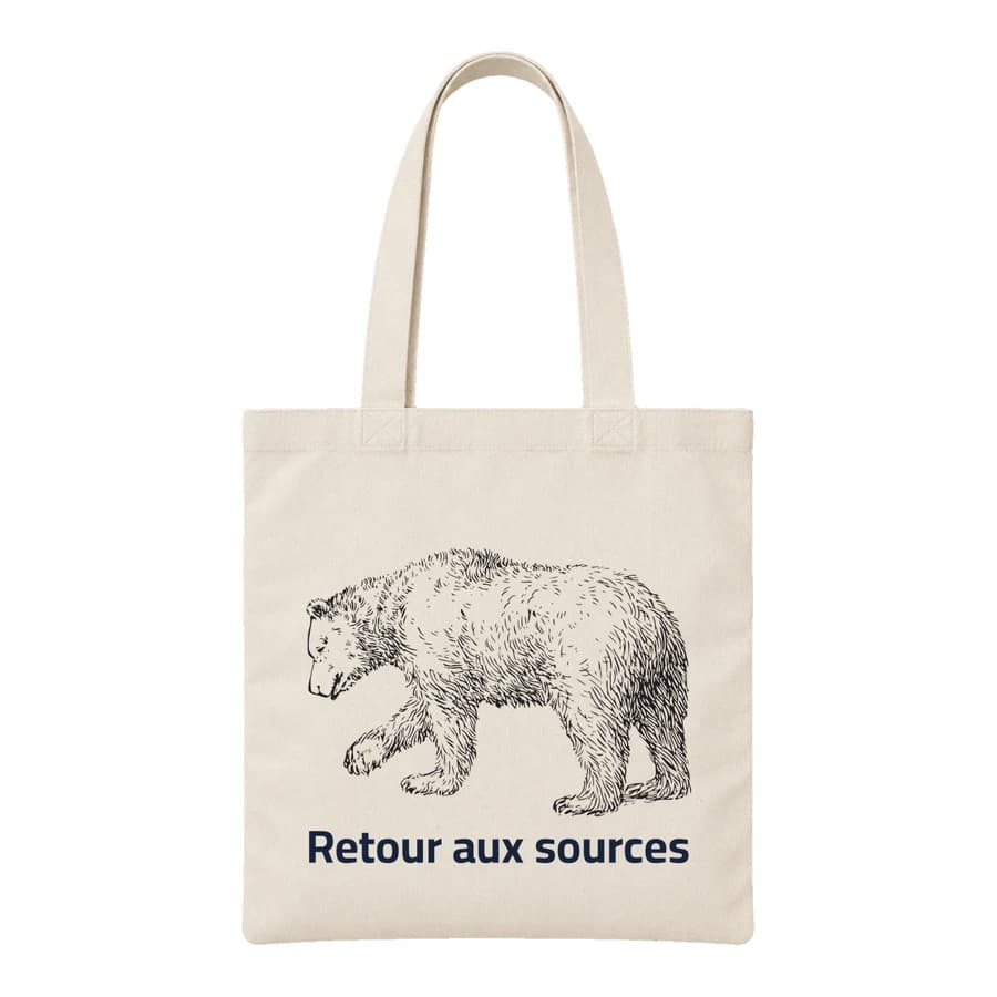 Tote bag — Ours polaire · Gravure vintage