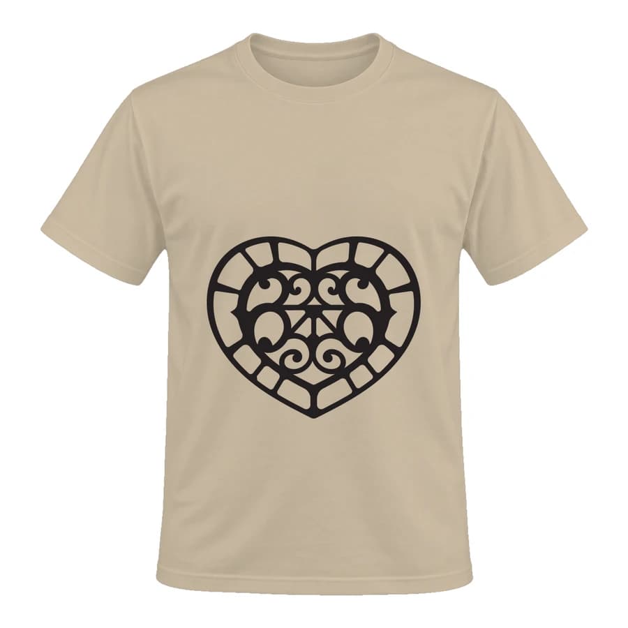 T-shirt — Cœur en dentelle