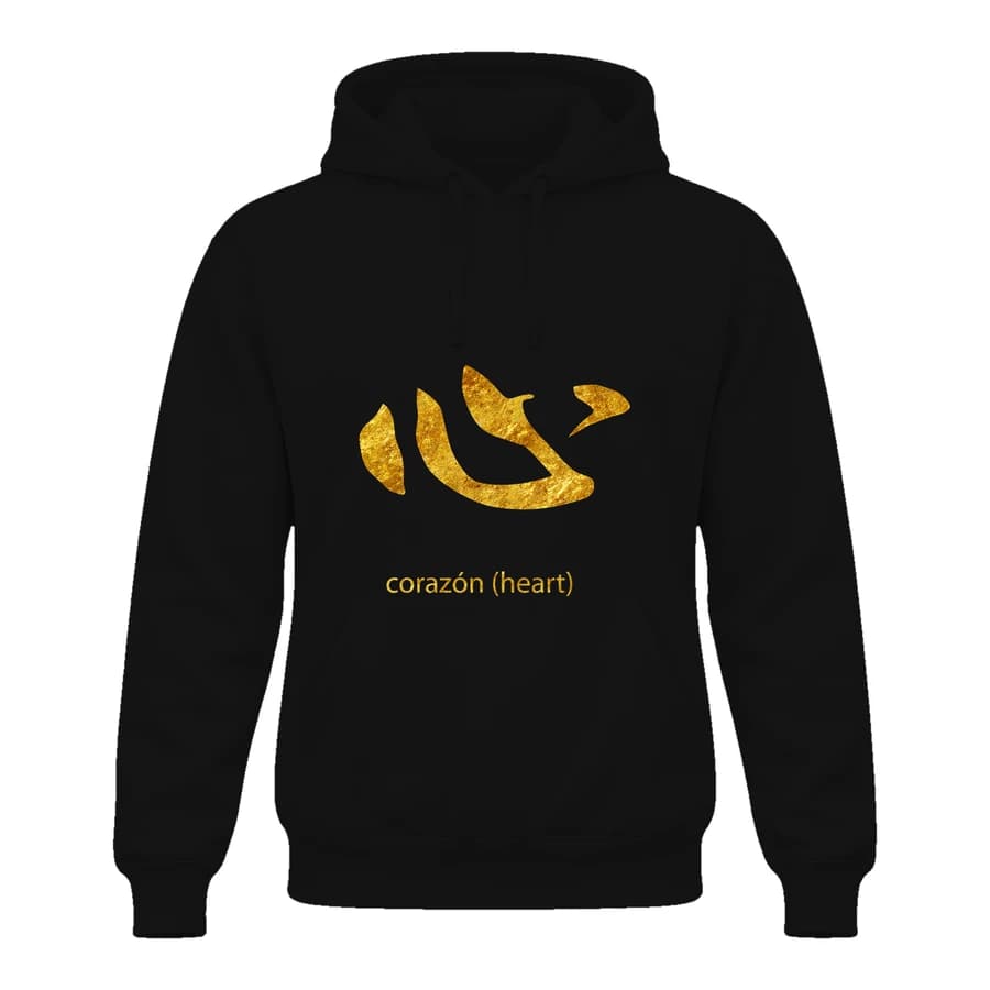Hoodie — Kanji doré · Vide