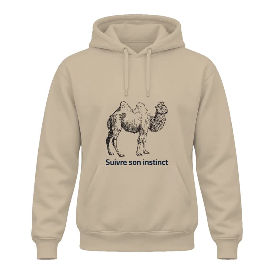 Hoodie — Chameau · Gravure vintage